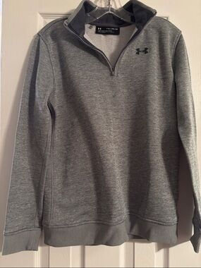 Under Armour Gray Heather Quarter-Zip Pullover